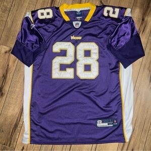 Minnesota Vikings Adrian Peterson Mens Football Jersey  NFL RBK size 52